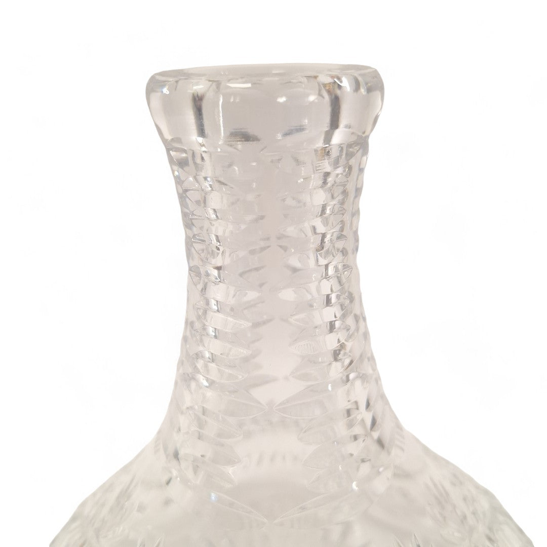 Close up top image of Crystal Ships Decanter