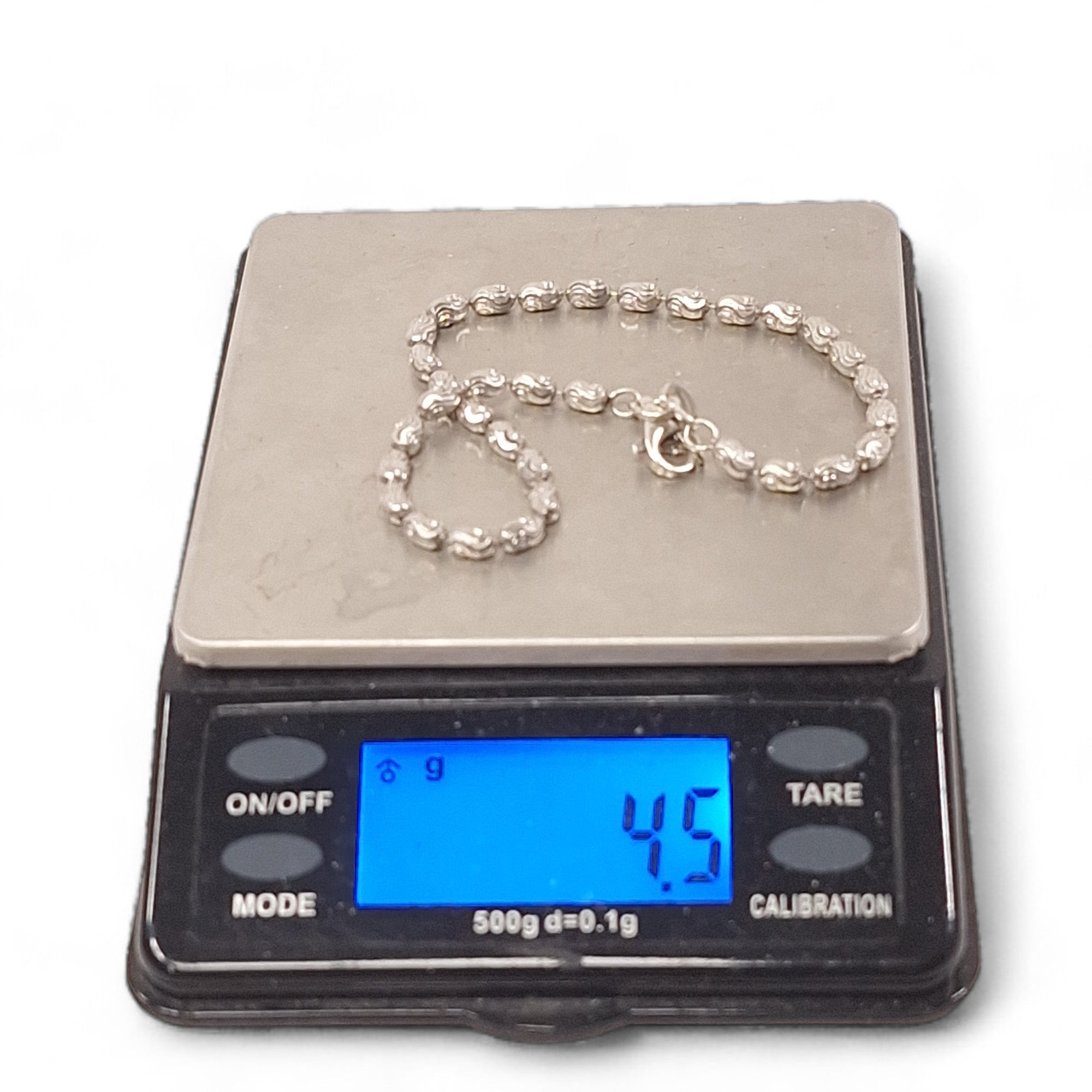 Measurement image of Briolette 925 Silver Bracelet