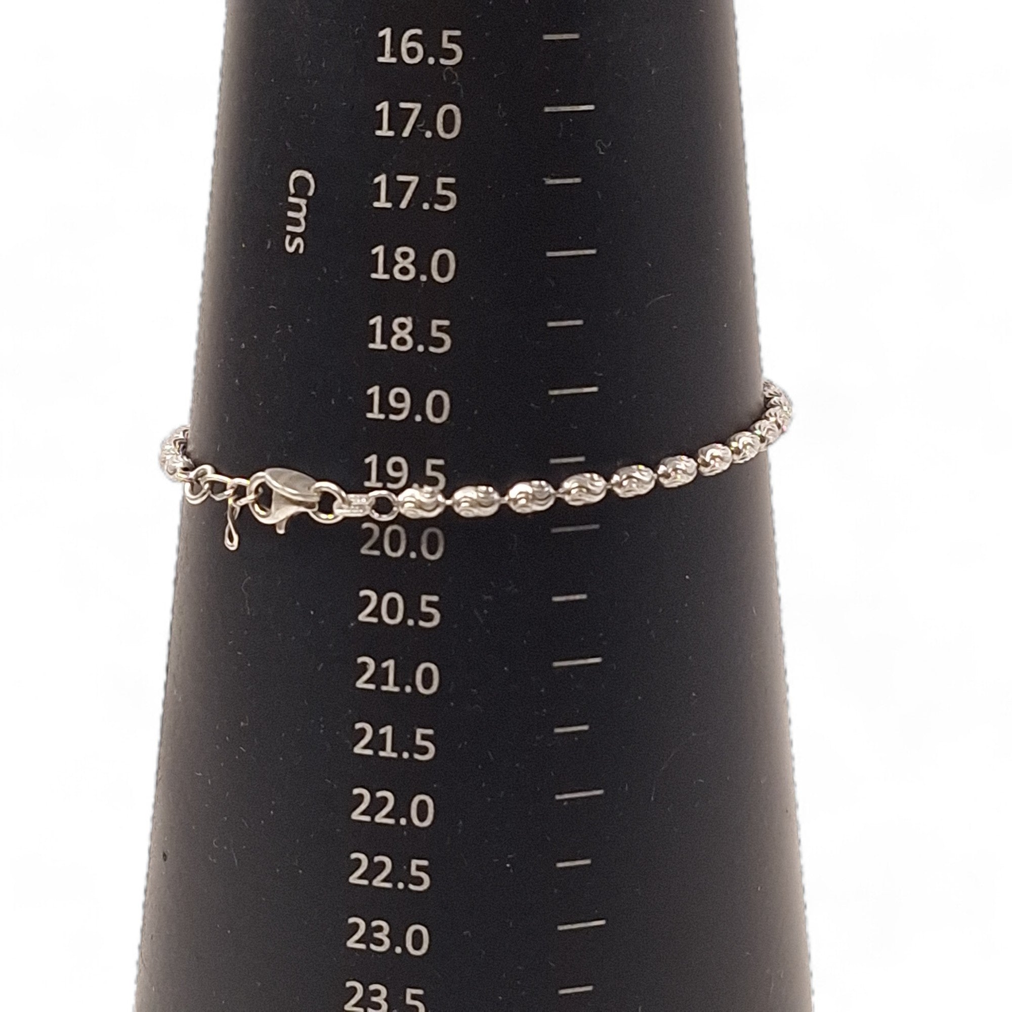 Measurement image of Briolette 925 Silver Bracelet