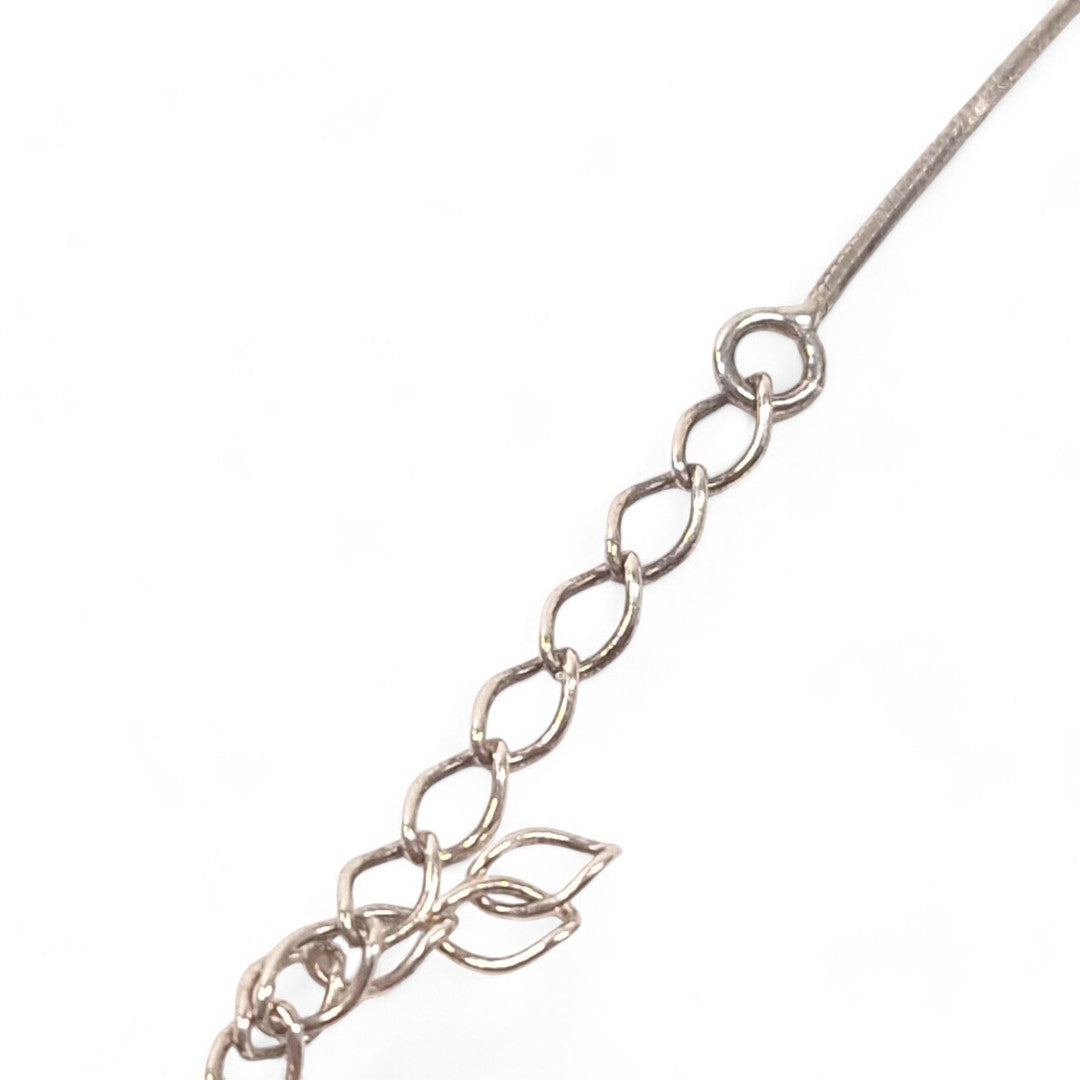 Close up image of Silver Infinity Chain Necklace