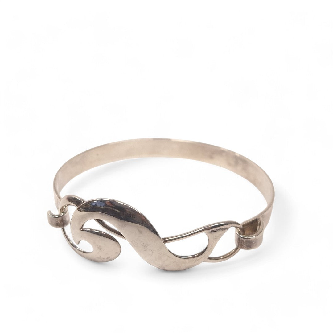 Front image of Silver Bangle Bracelet