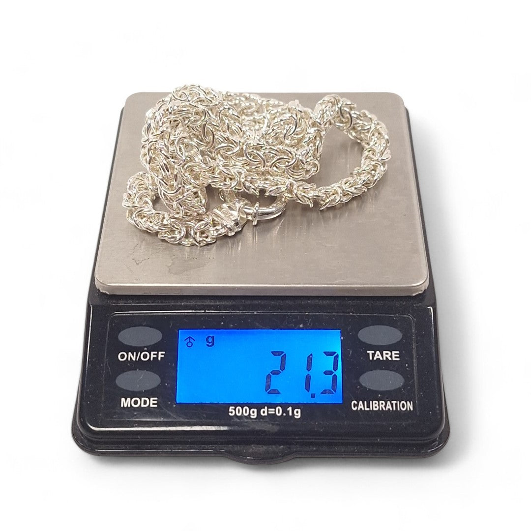 Measurement image of Silver Chain Necklace