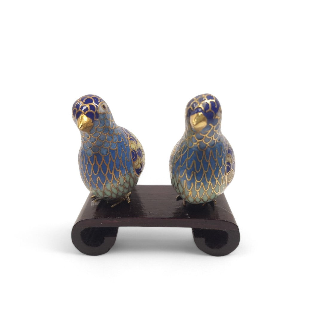 Front image of Cloisonné Bird Ornaments