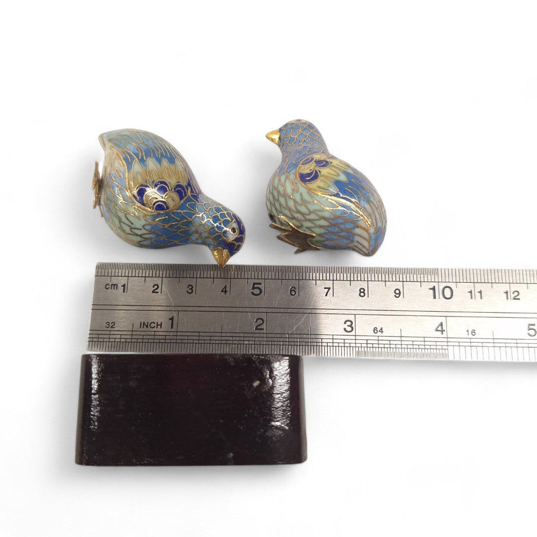 Top image of Cloisonné Bird Ornaments