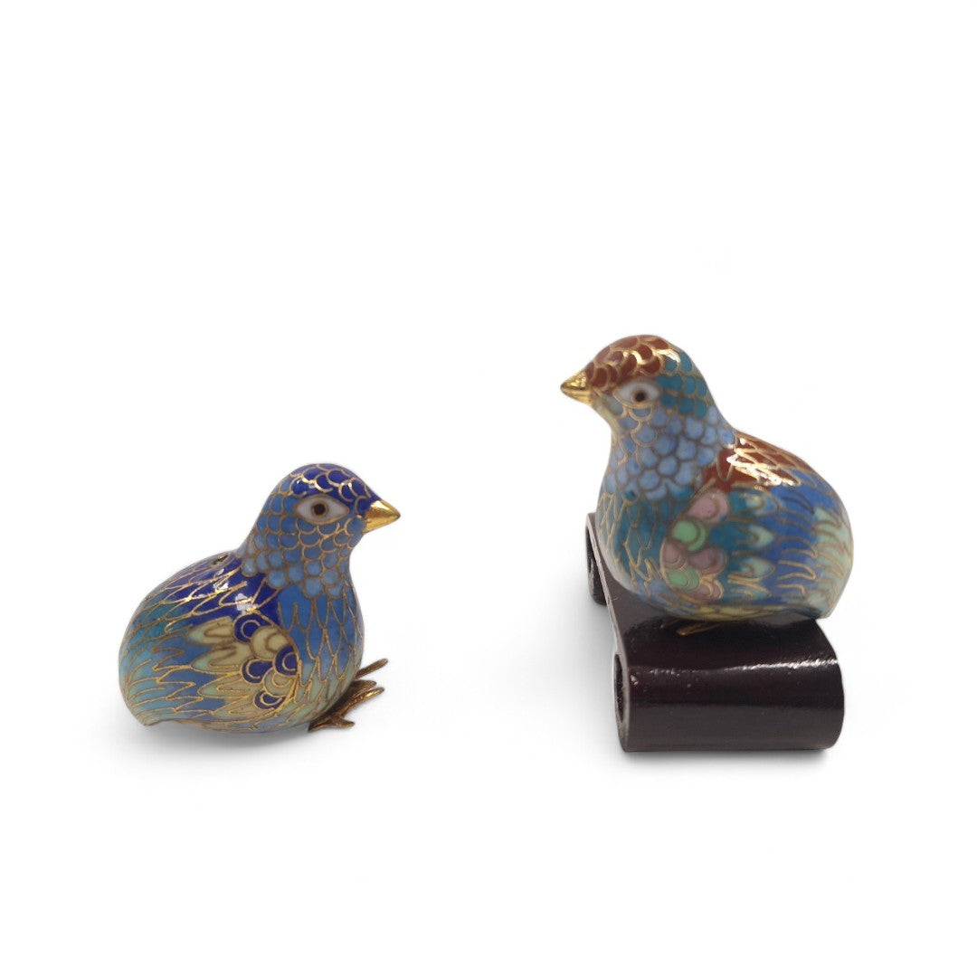 Side image of Cloisonné Bird Ornaments