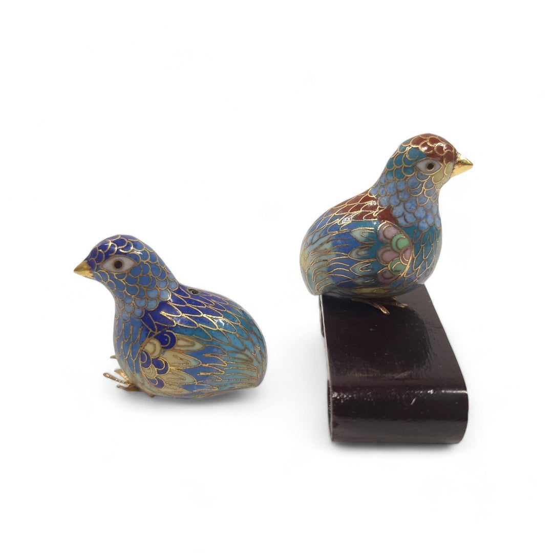 Side image of Cloisonné Bird Ornaments