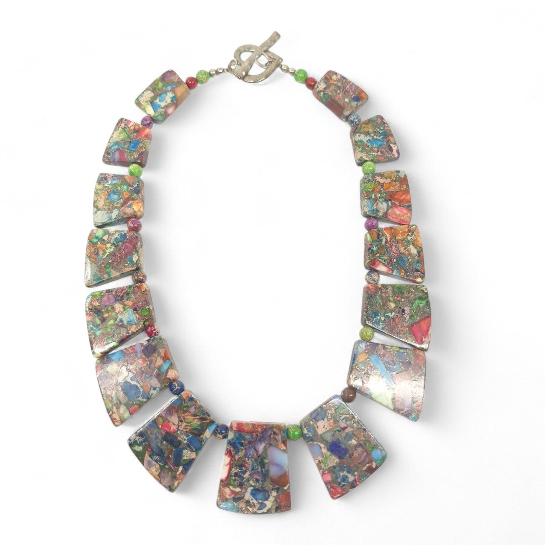 Front image of Colourful Statement Necklace