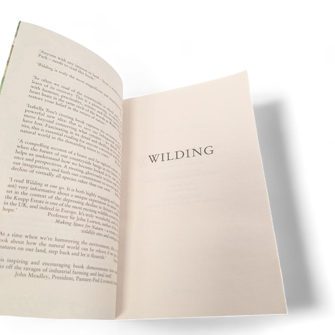 Close up image of Wilding Isabella Tree Paperback Book