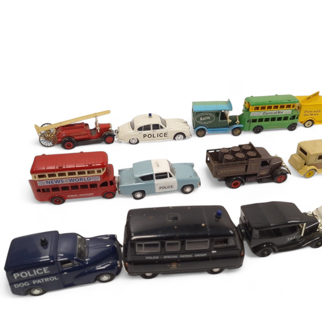 Close up image of Diecast Vehicles