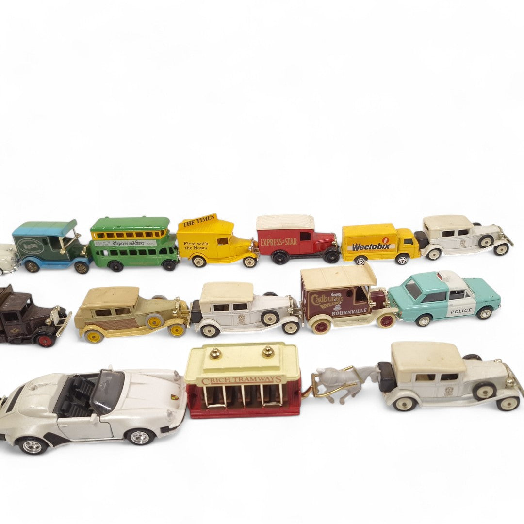 Close up image of Diecast Vehicles