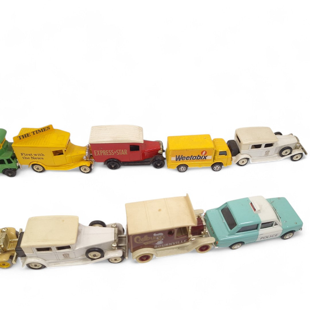 Close up image of Diecast Vehicles