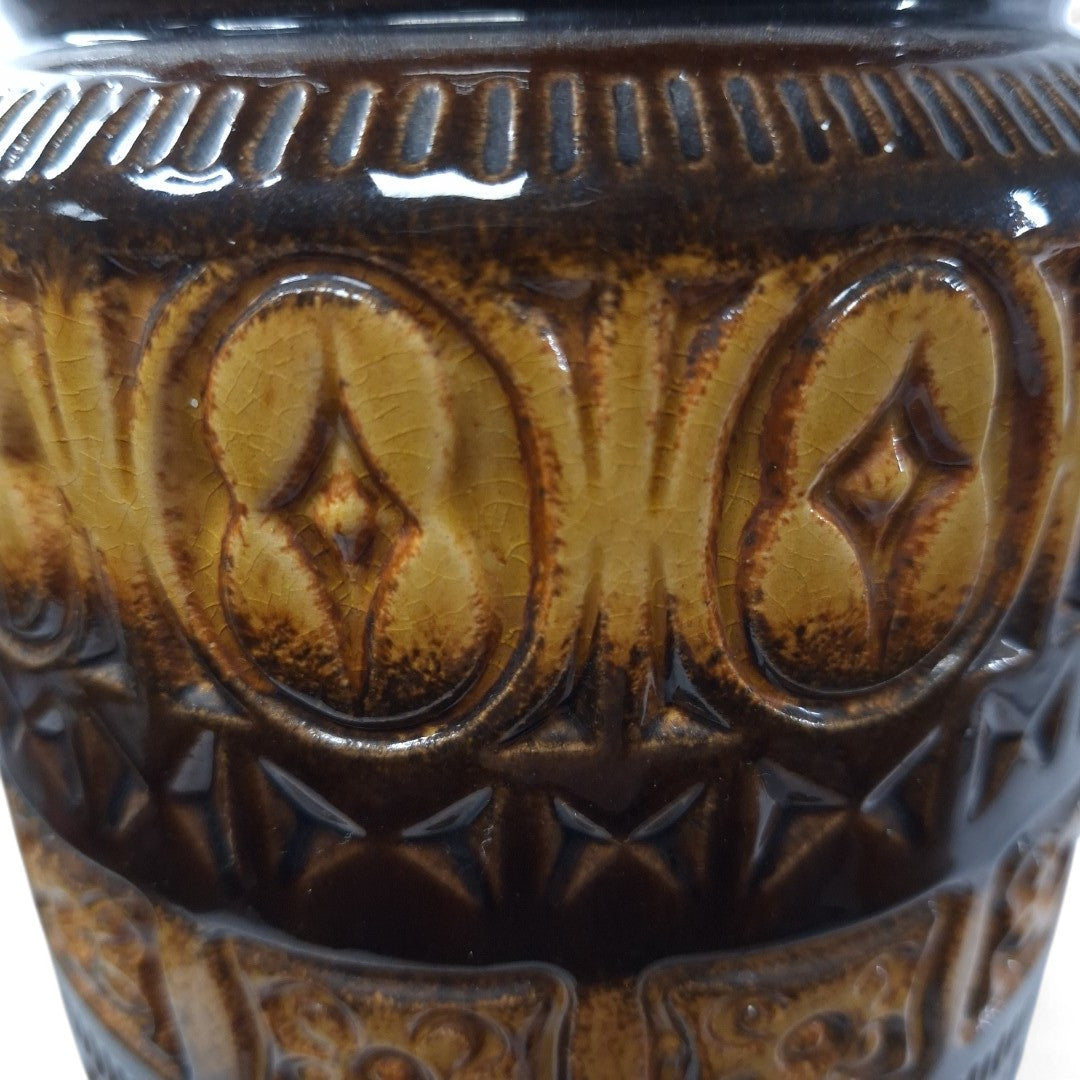 Close up image of West German Floor Vase