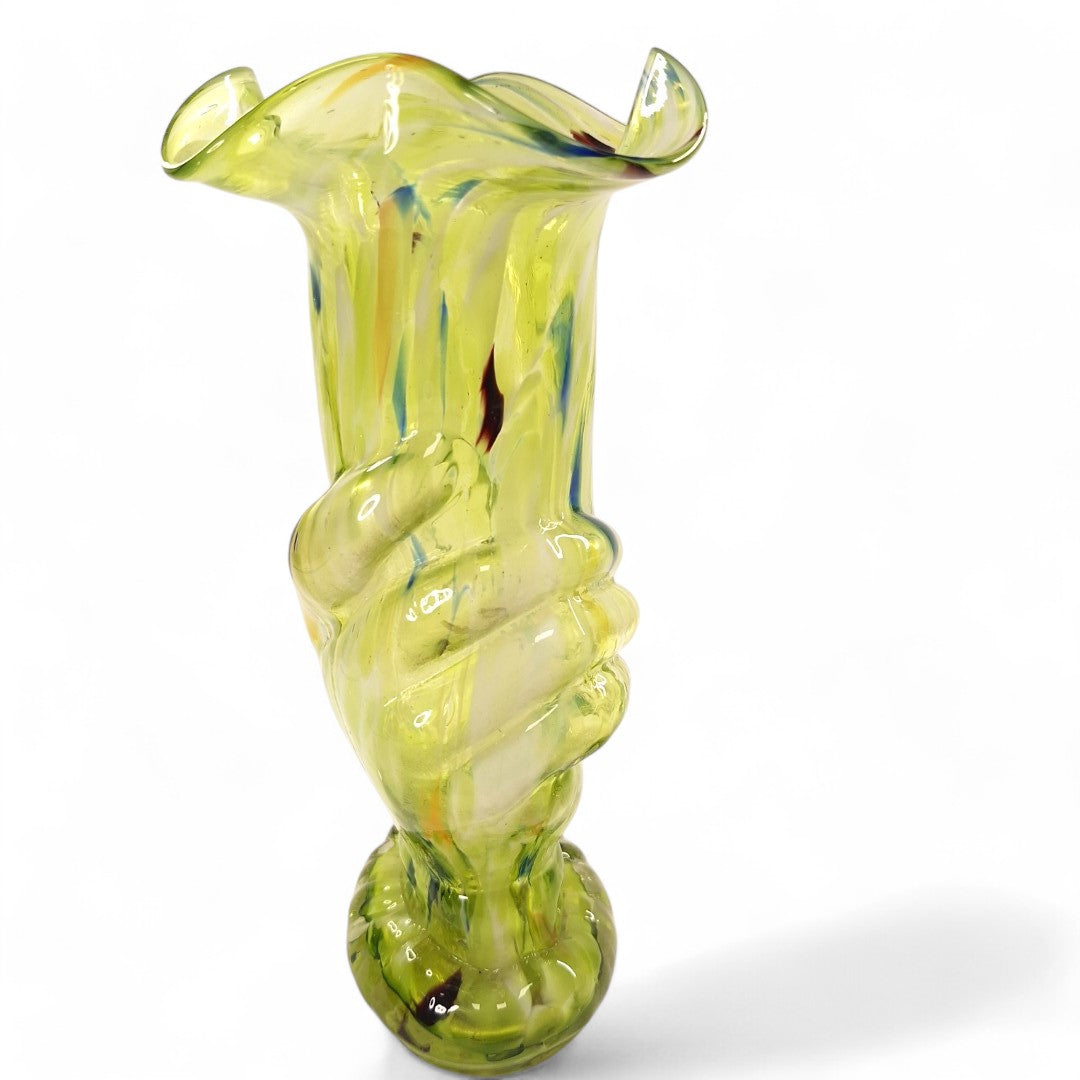 Side image of Front image of Green Vase