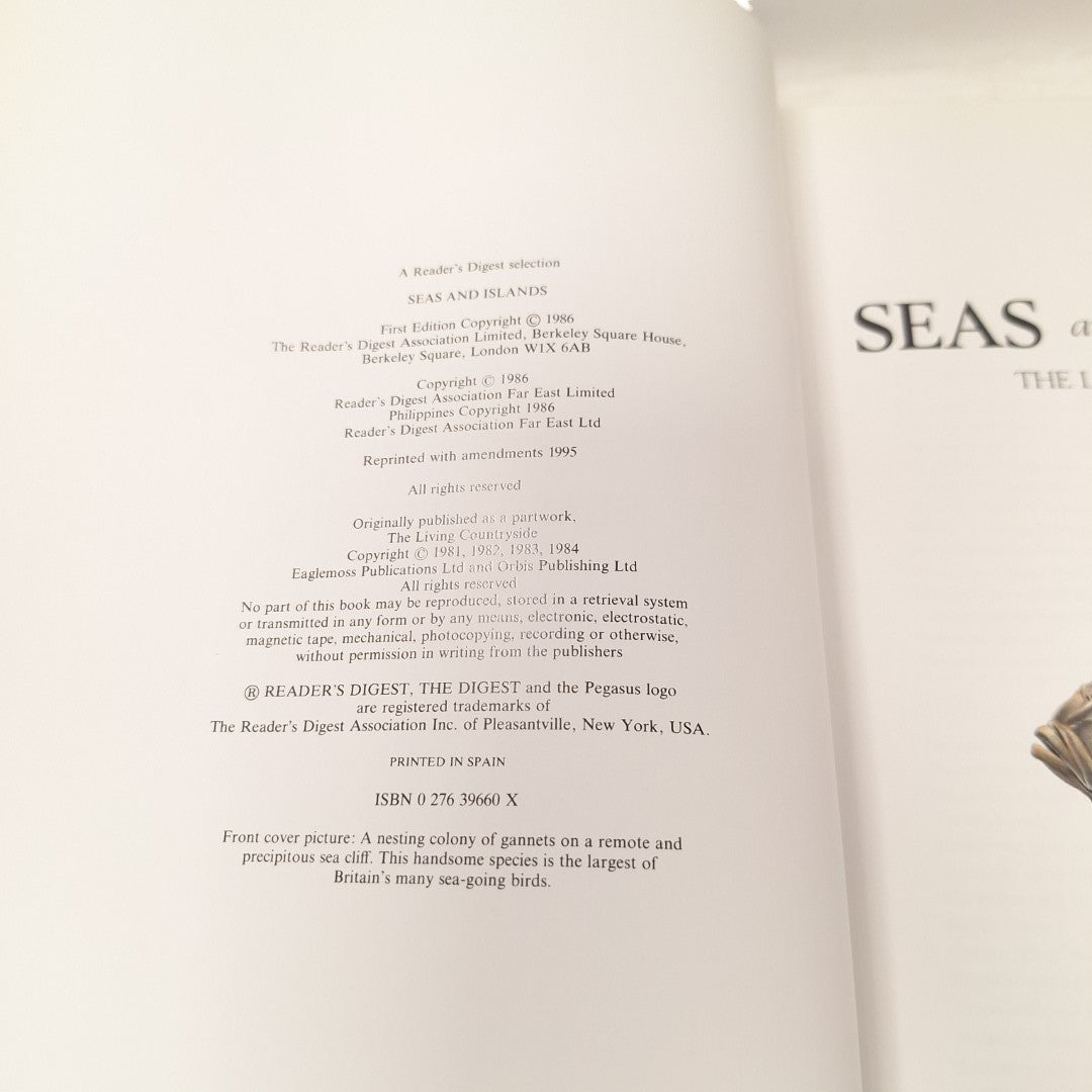 Interior image of Seas and Islands book