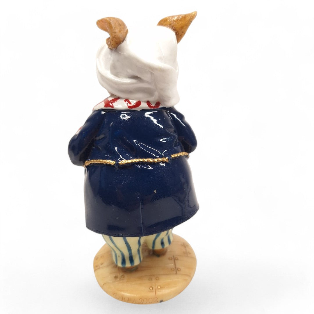 Rear image of Russell Rabbit figurine