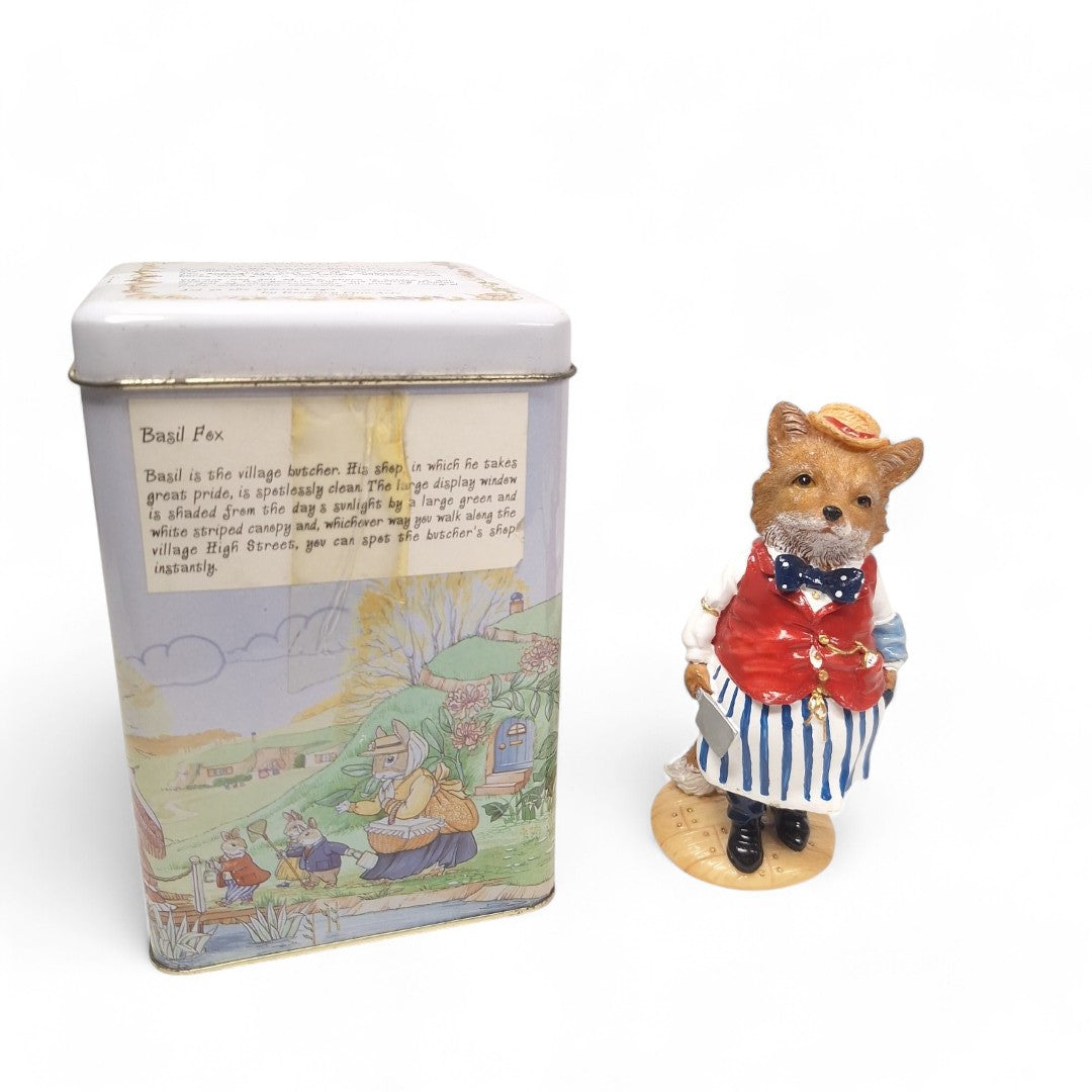 Front image of Basil Fox figurine