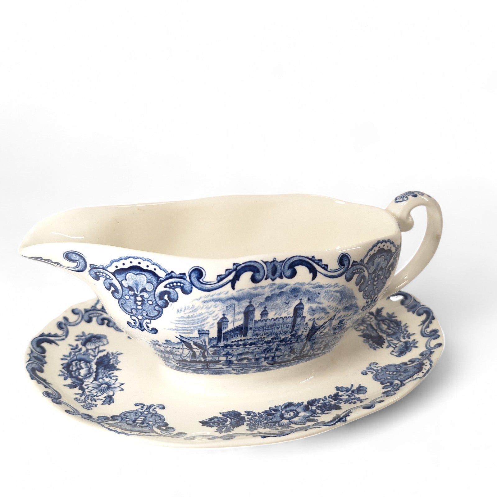 Side image of Wedgwood Gravy Boat