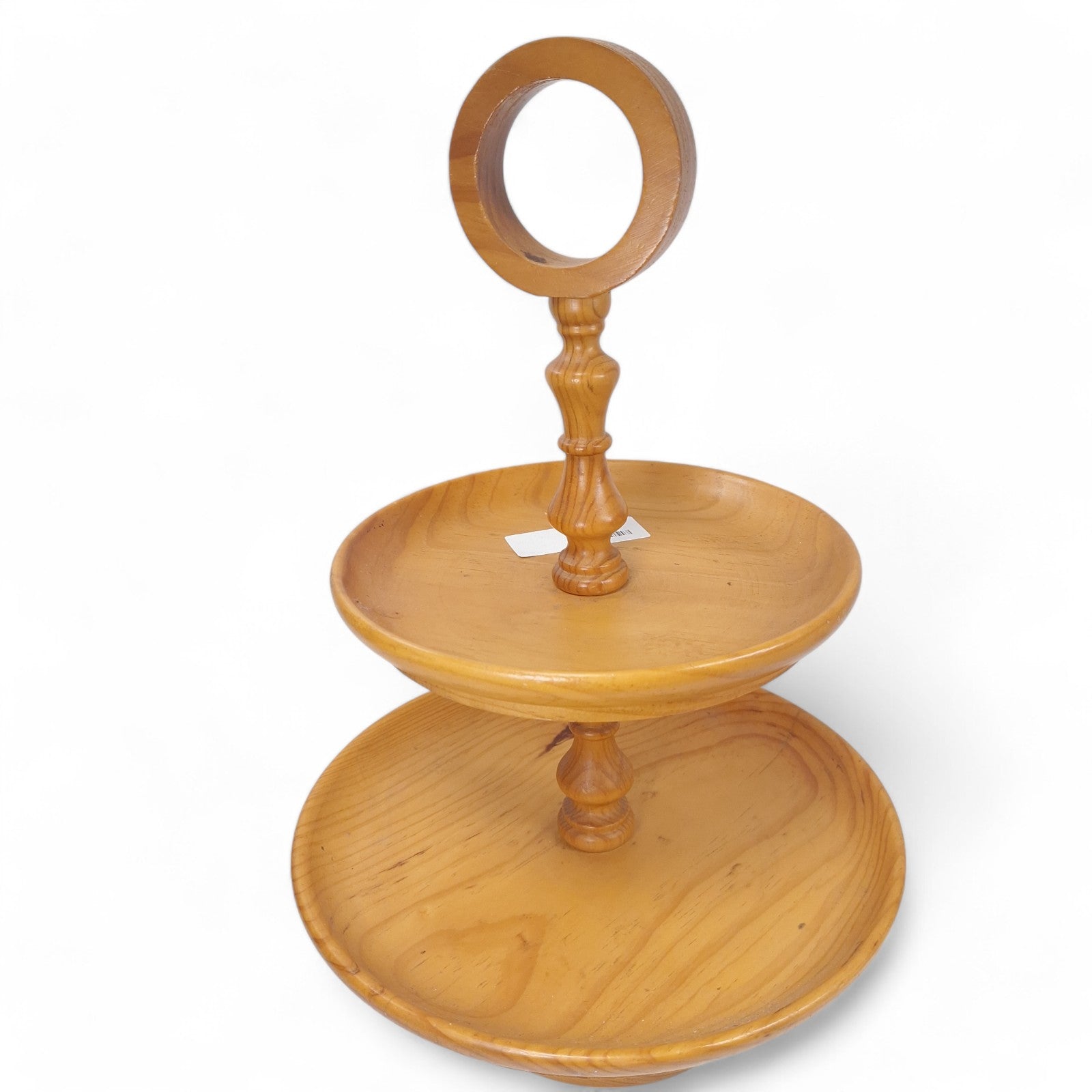  Side image of Wooden Tiered Cake Stand