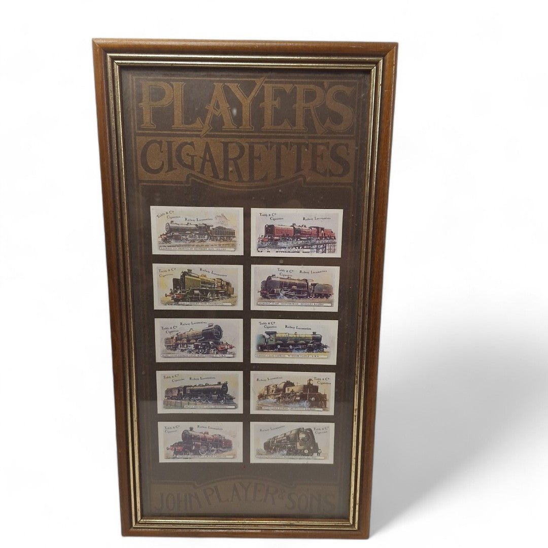 Front image of Player's Cigarettes Train Cards