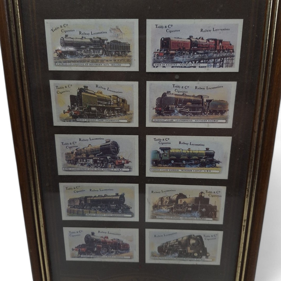 Close up image of Player's Cigarettes Train Cards