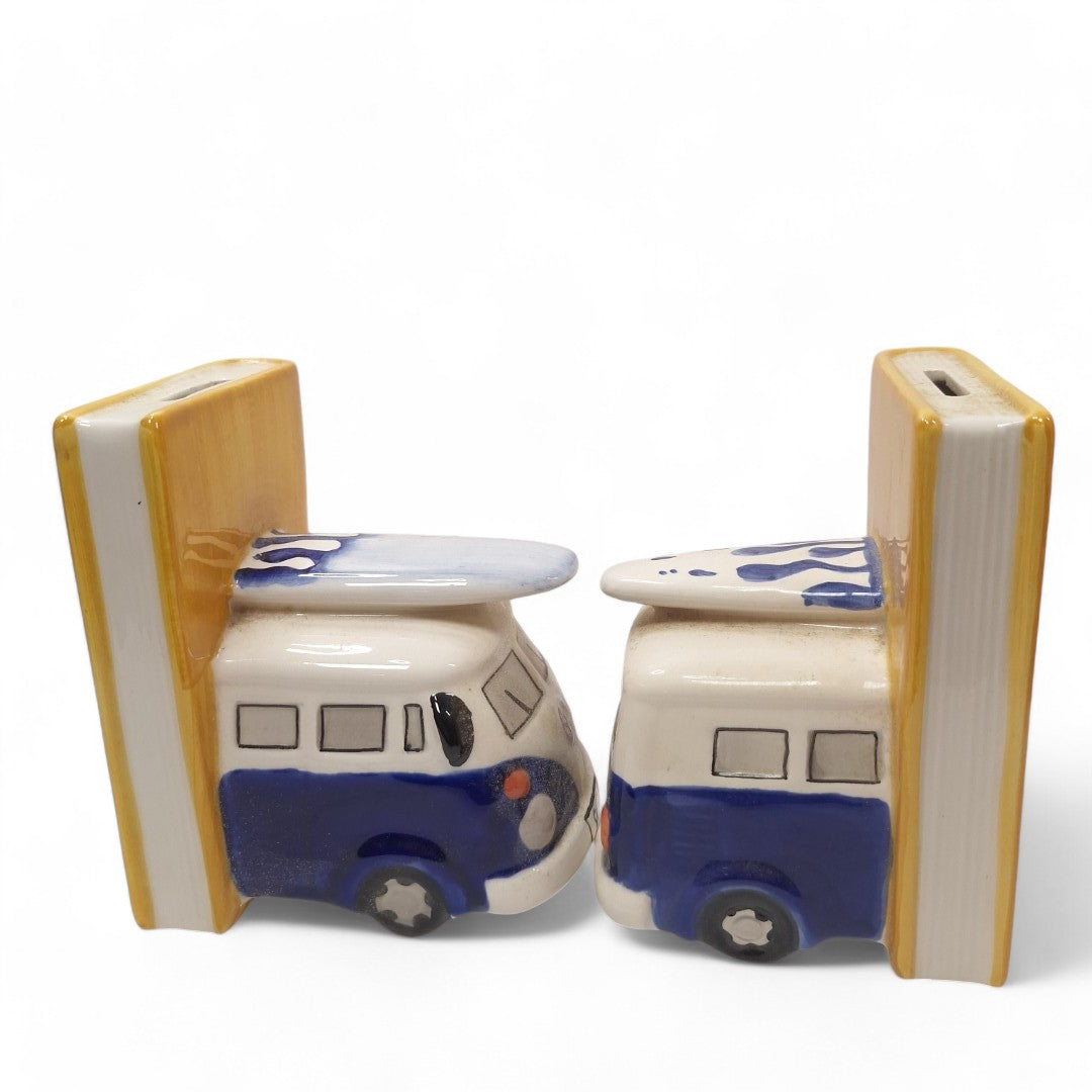 Side image of VW Camper Van Bookends