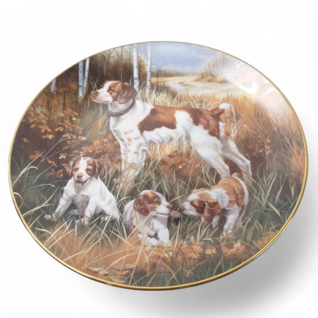 Close up image of Classic Sporting Dogs Plate