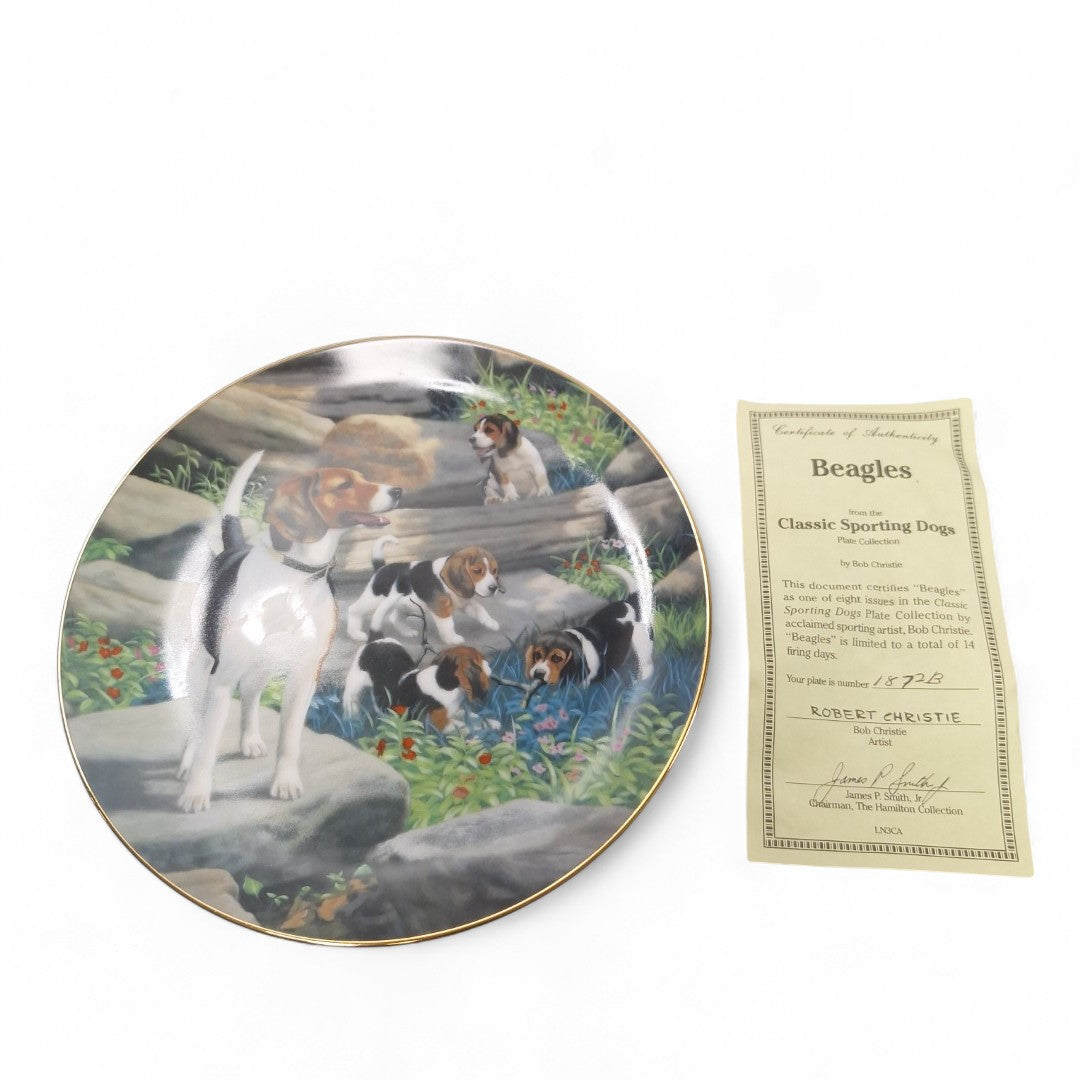 Front image of Classic Sporting Dogs Plate