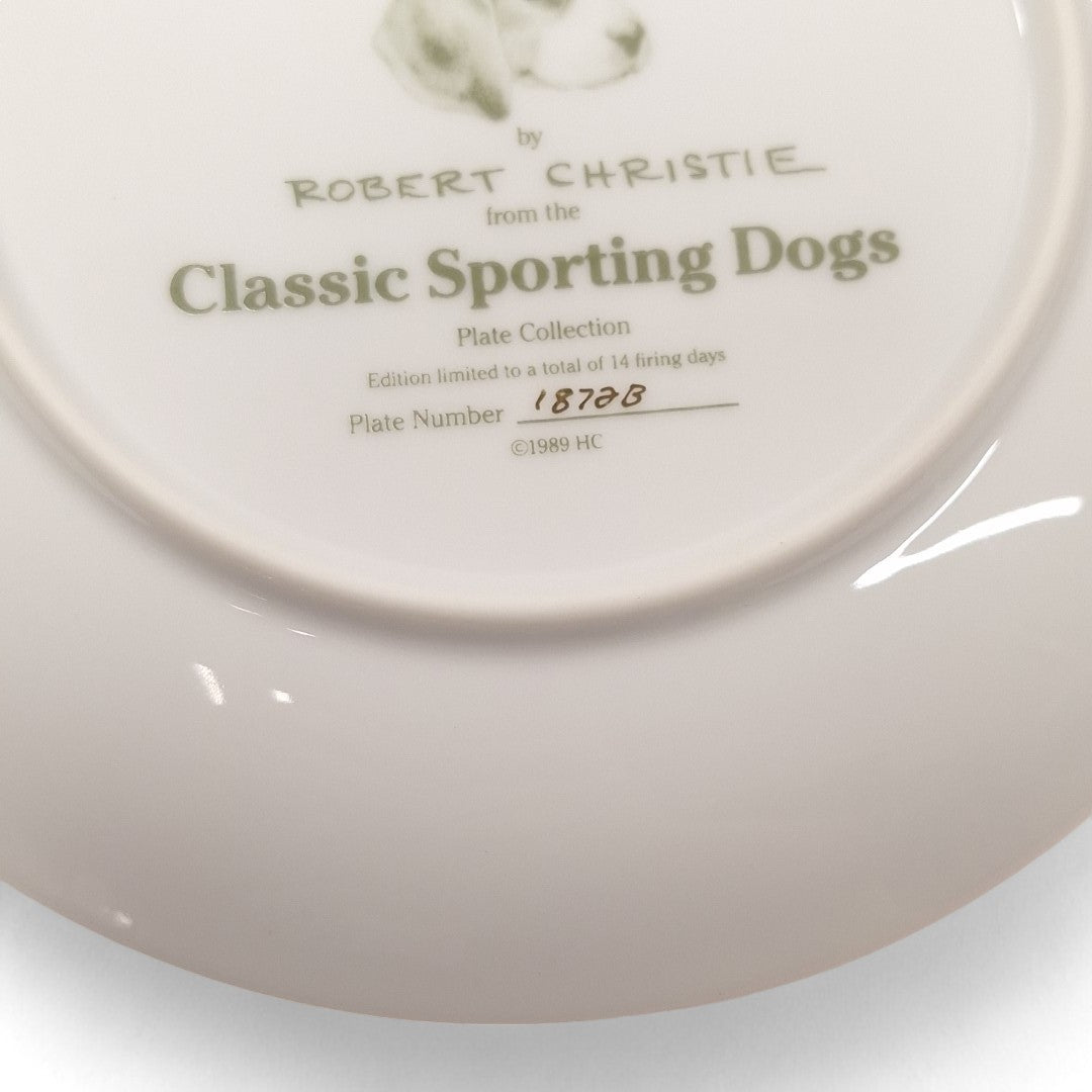 Close up image of Classic Sporting Dogs Plate