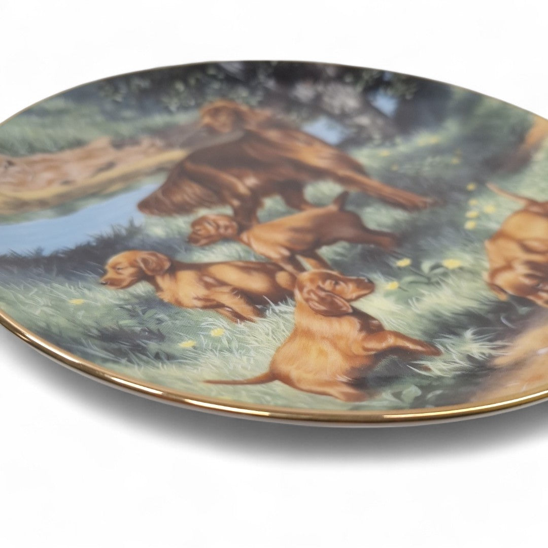 Side image of Classic Sporting Dogs plate