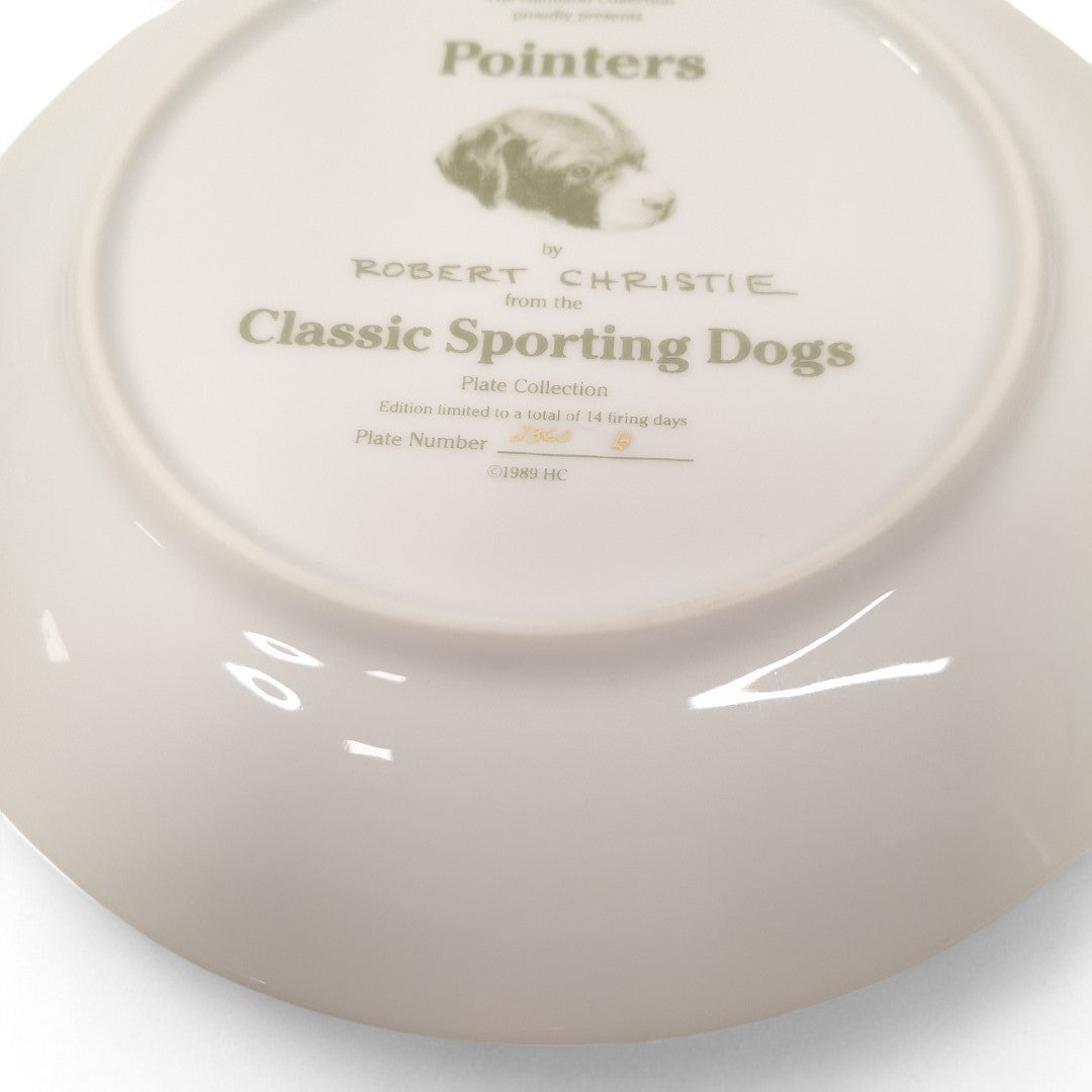 Close up image of Classic Sporting Dogs Plate