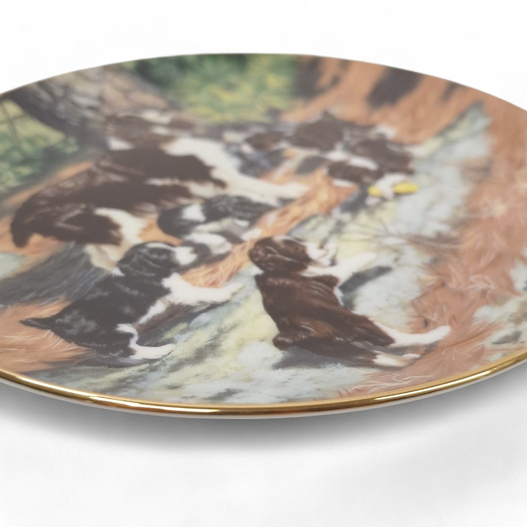 Close up image of Classic Sporting Dogs plate