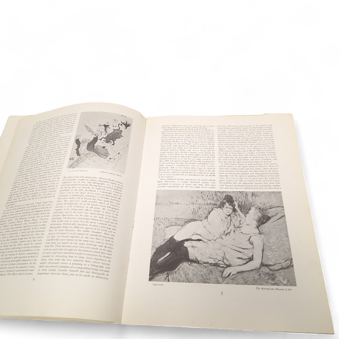 Interior image of Toulouse-Lautrec book