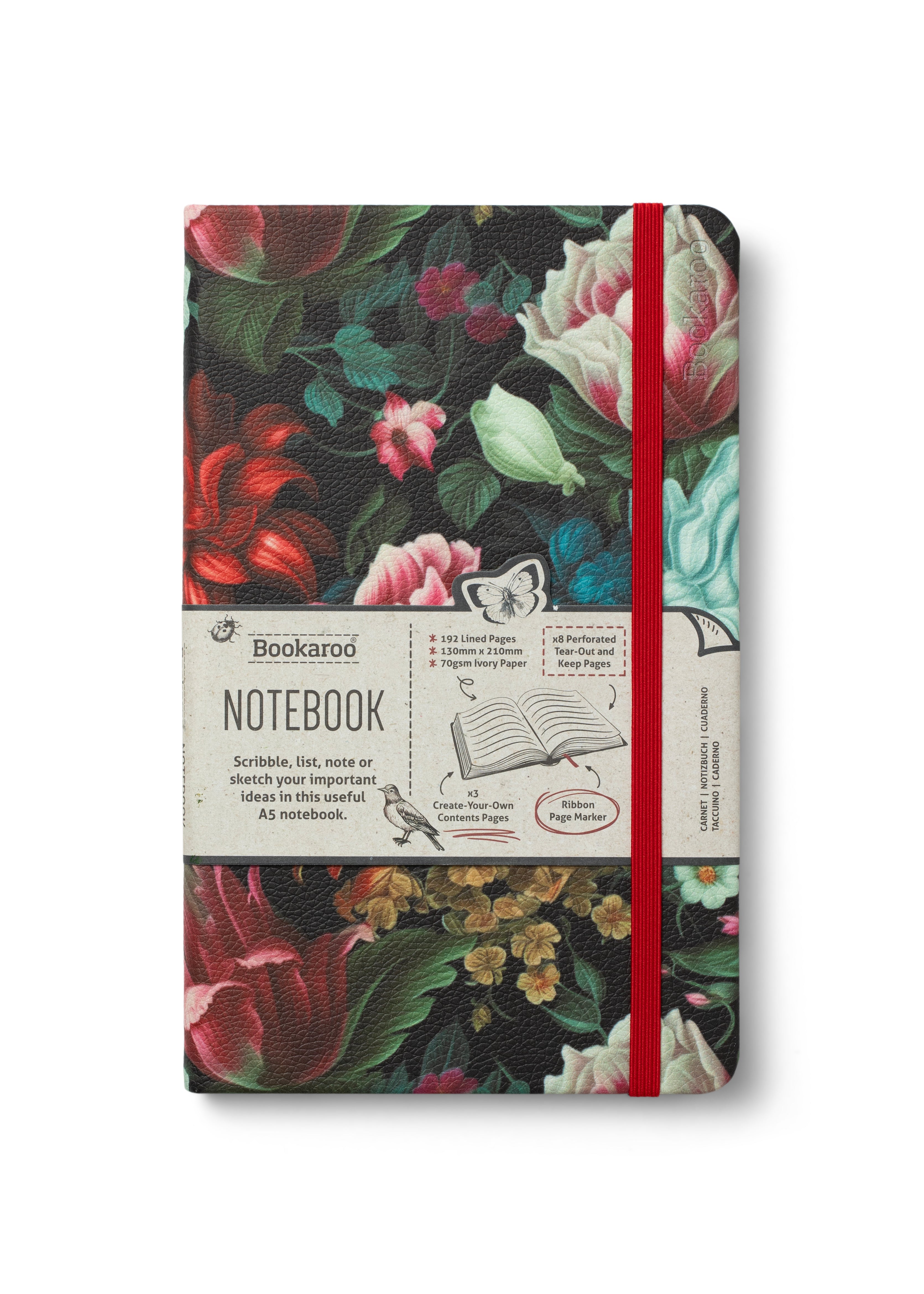 Dark Floral | A5 Journal
