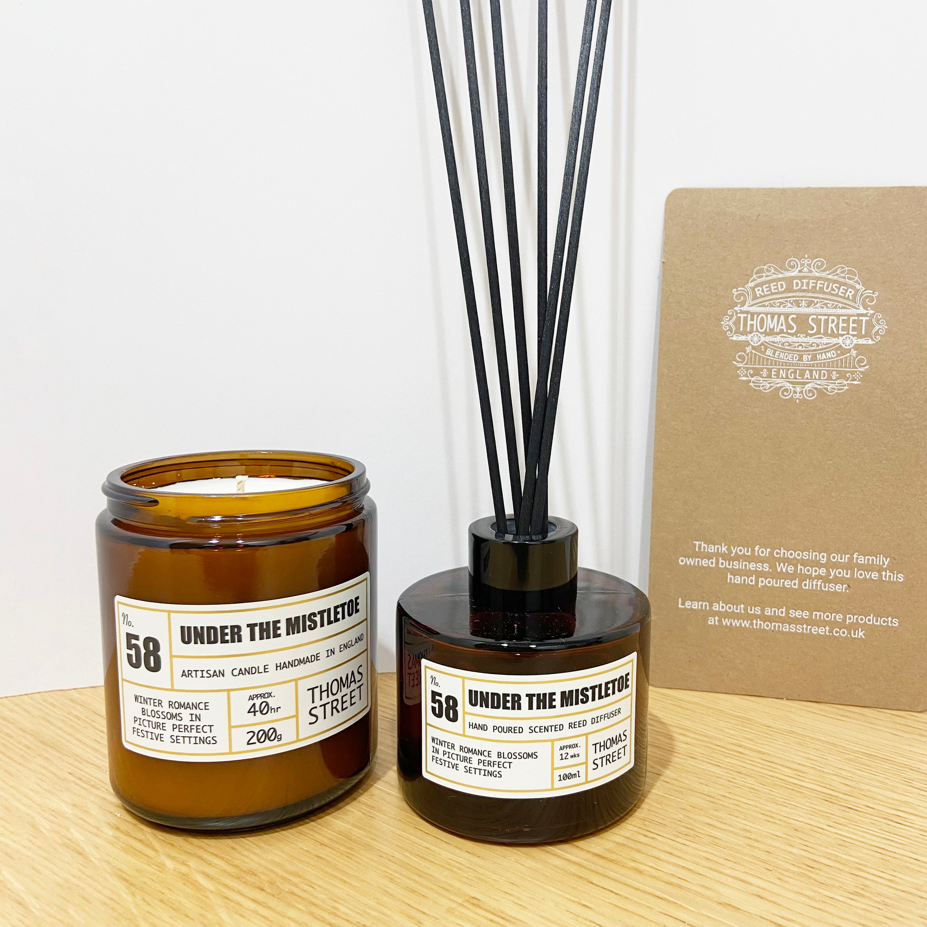 Thomas Street Under the Mistletoe Scented Reed 100ml Room Diffuser