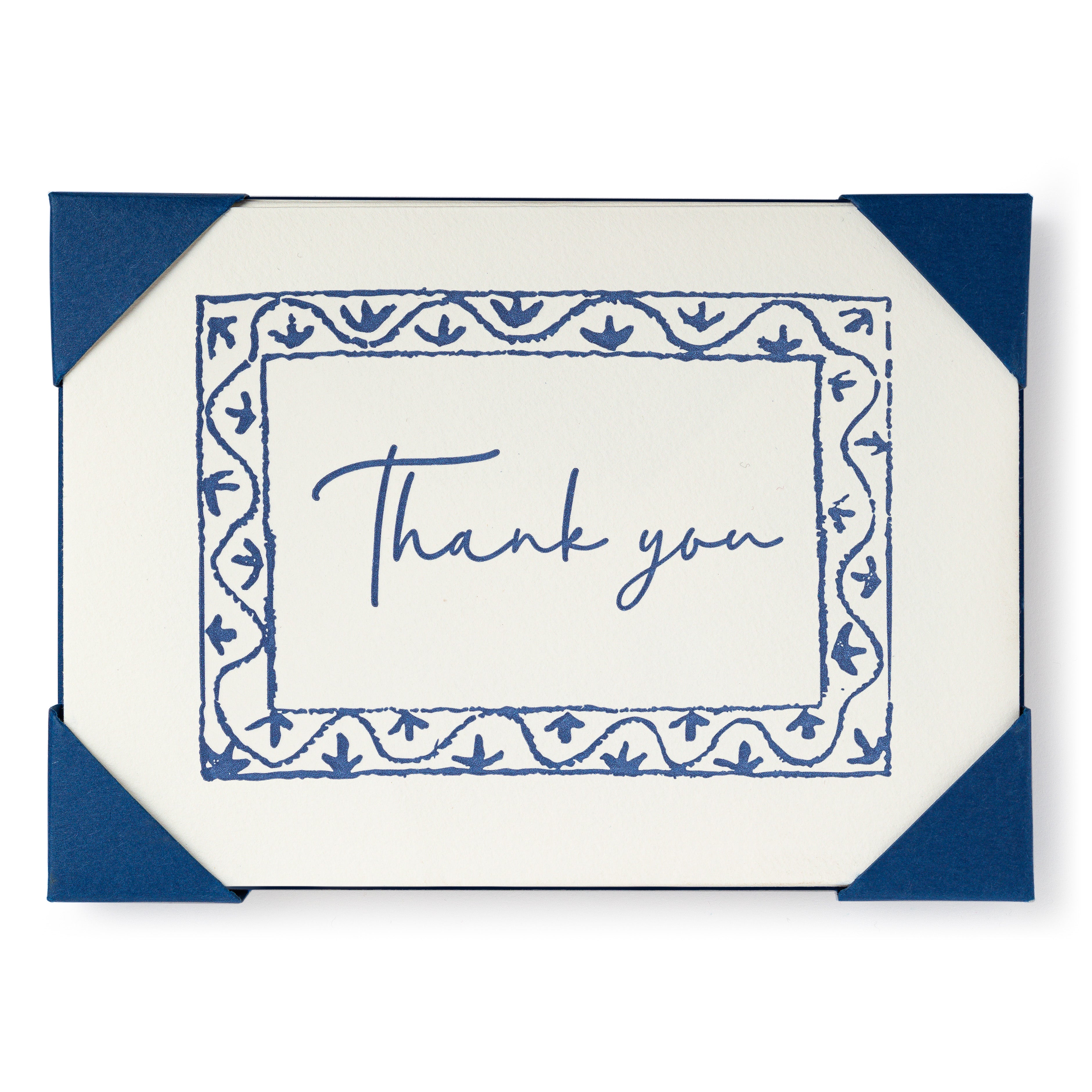 Thank You- 5 pack Letterpress Cards-  Archivist