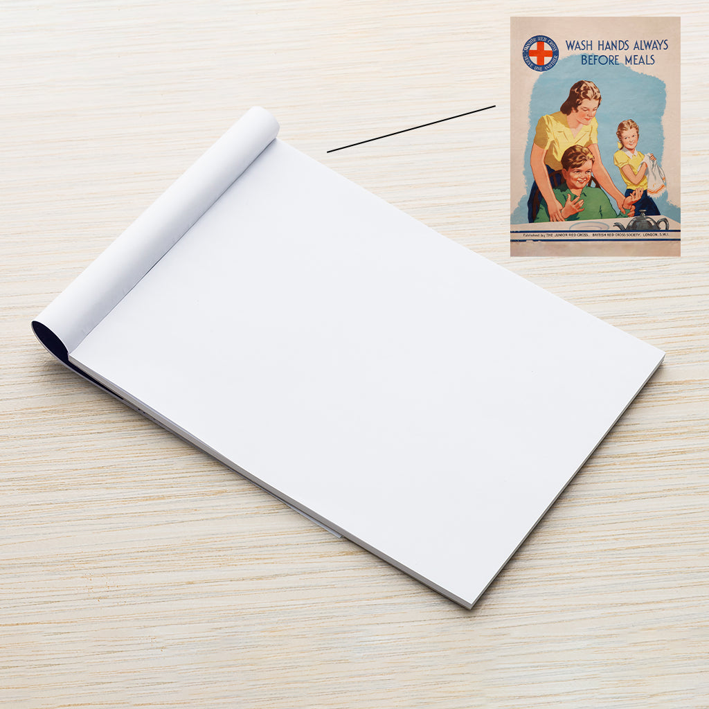 Wash hands always A5 Notebook | Heritage Collection