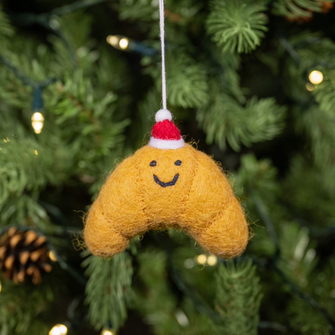 Christmas Croissant  | Handmade Felt Christmas Decoration