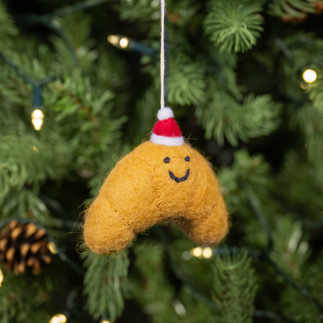 Christmas Croissant  | Handmade Felt Christmas Decoration