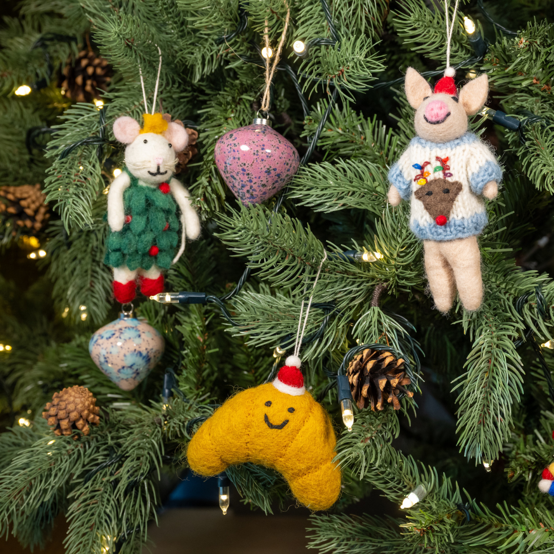 Christmas Croissant  | Handmade Felt Christmas Decoration