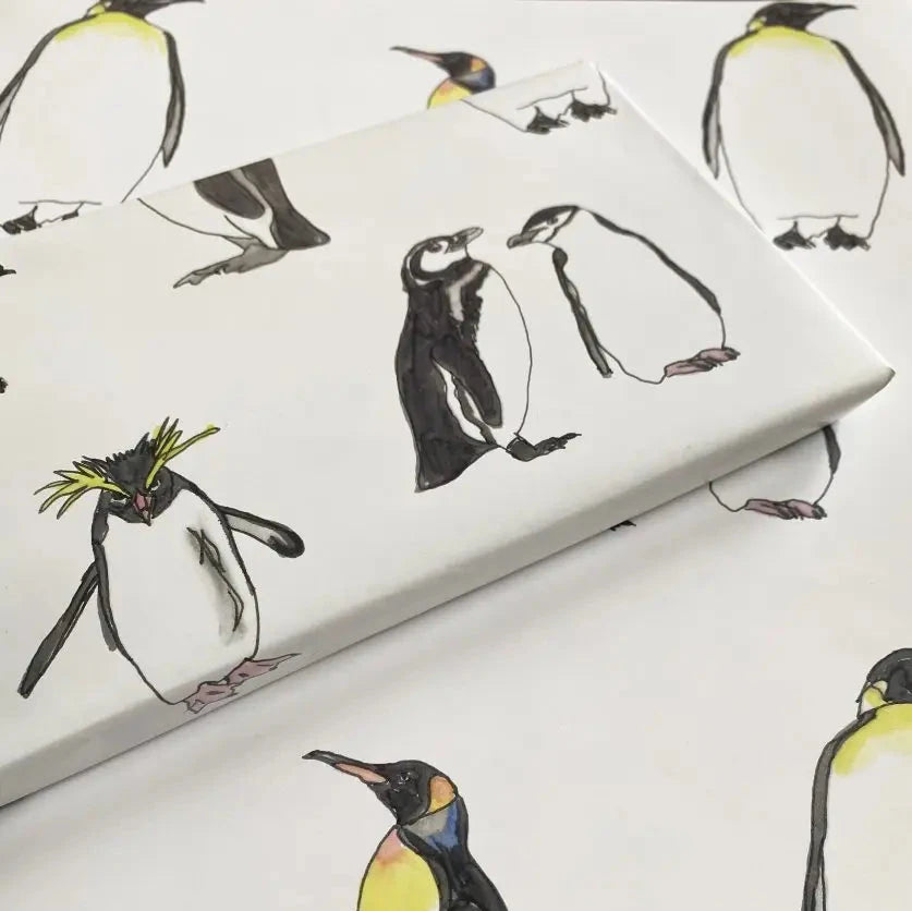 Penguin Wrapping Paper | Kat Draws It