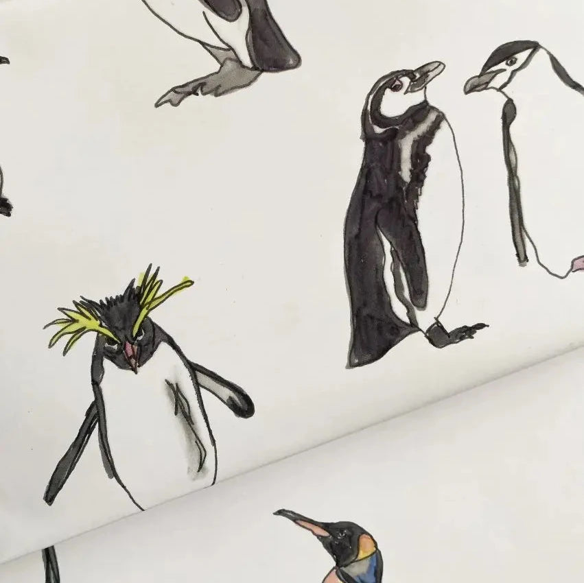 Penguin Wrapping Paper | Kat Draws It