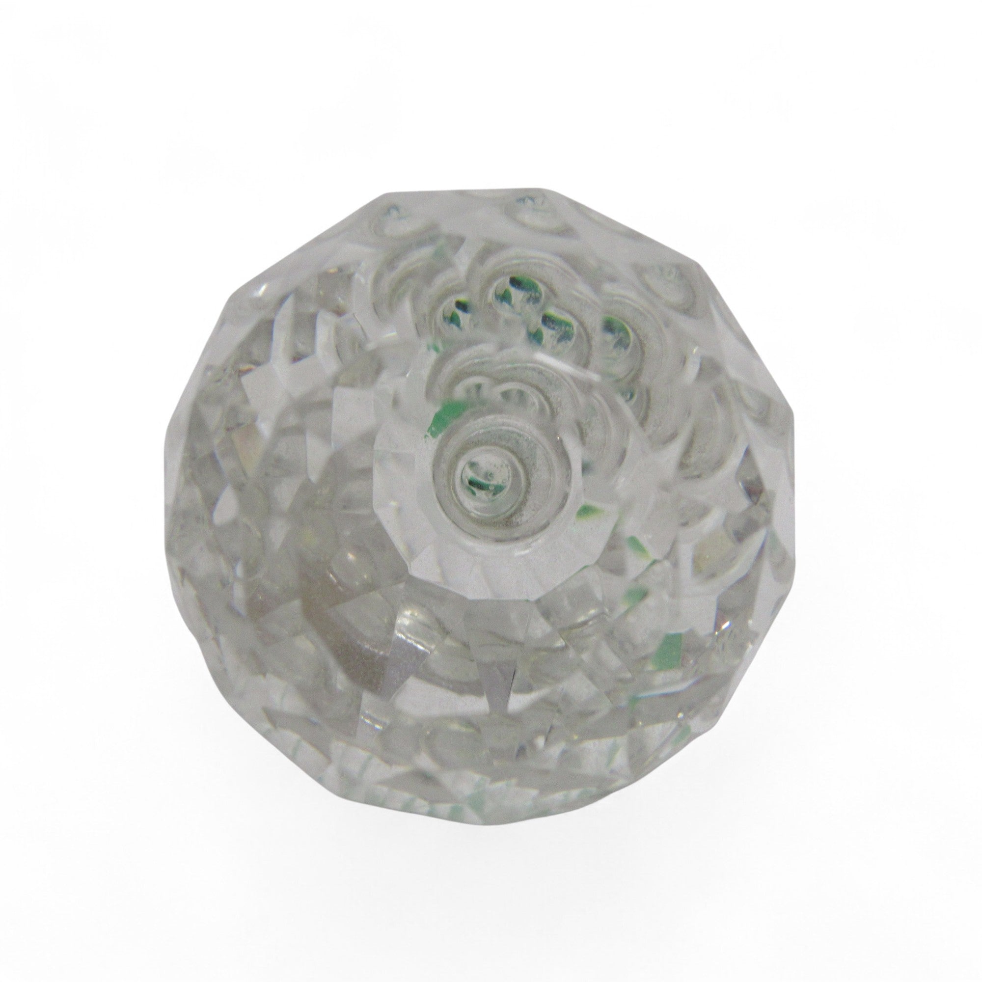 Underside image of Cut Glass Pear Ornament 6cm Unbranded Decorative