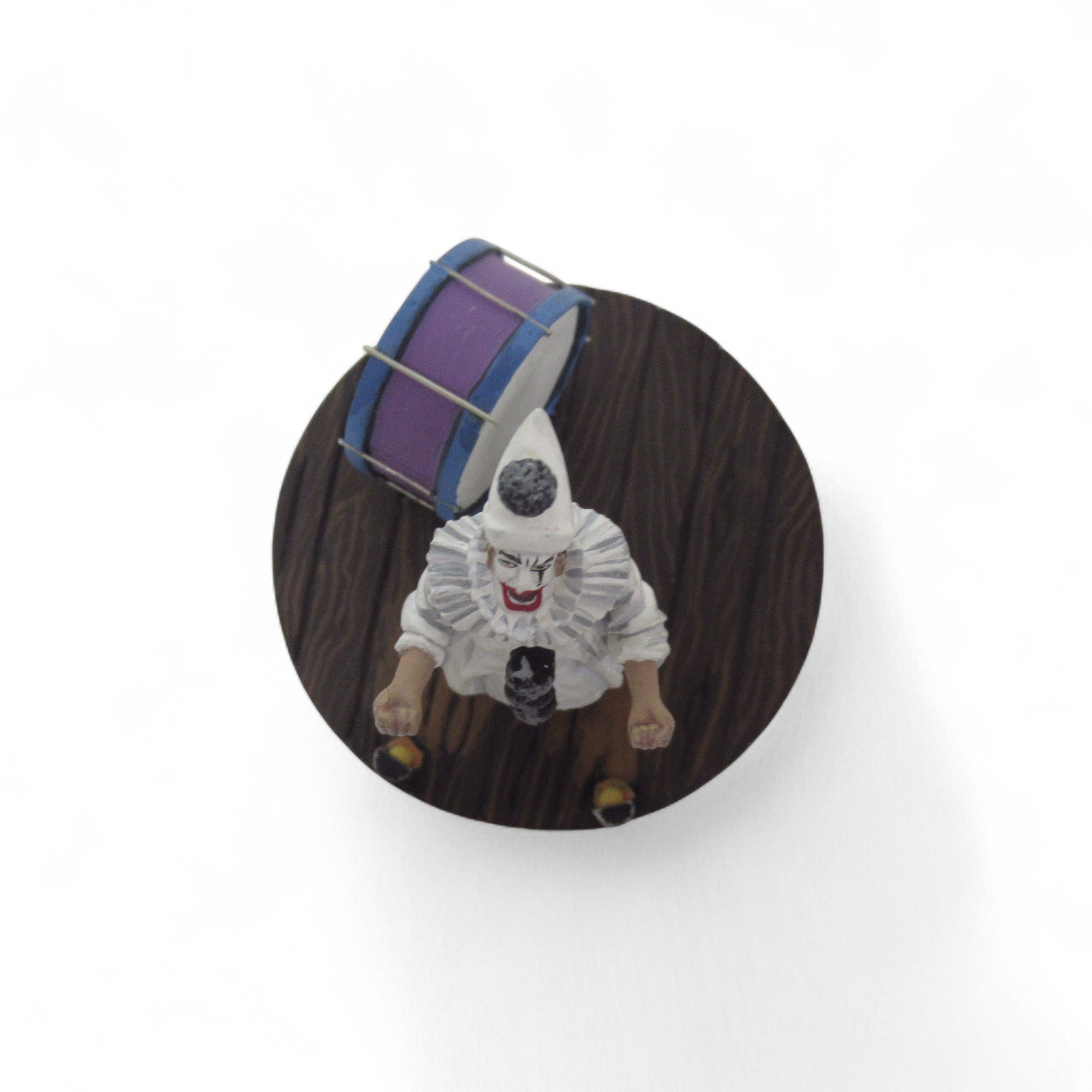 Top image of Pagliacci Pewter Cast Clown Figure Vignette One by One