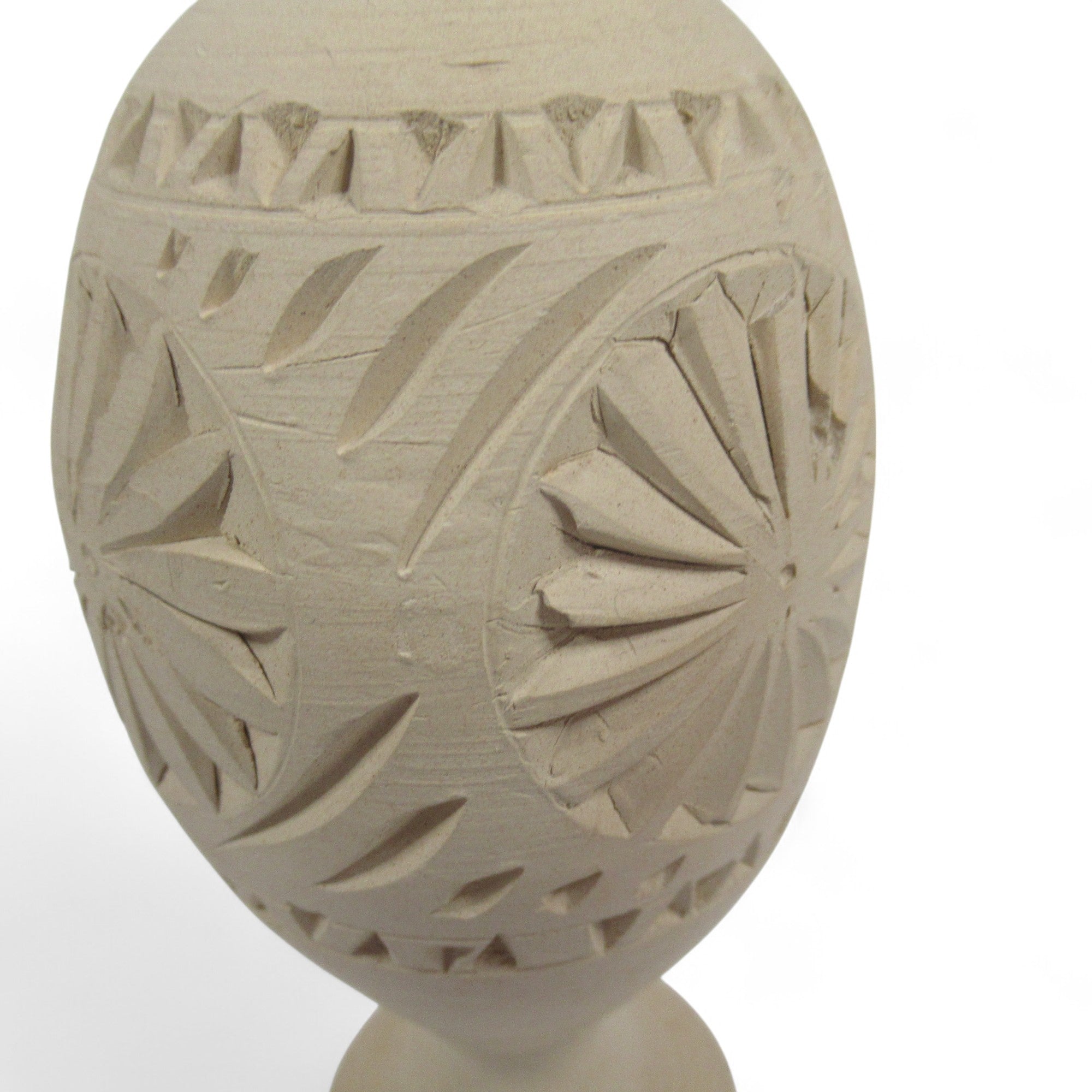 Ceramic Terracotta Hand Decorated Bud Vase 18.5cm Unbranded | Pre-Loved