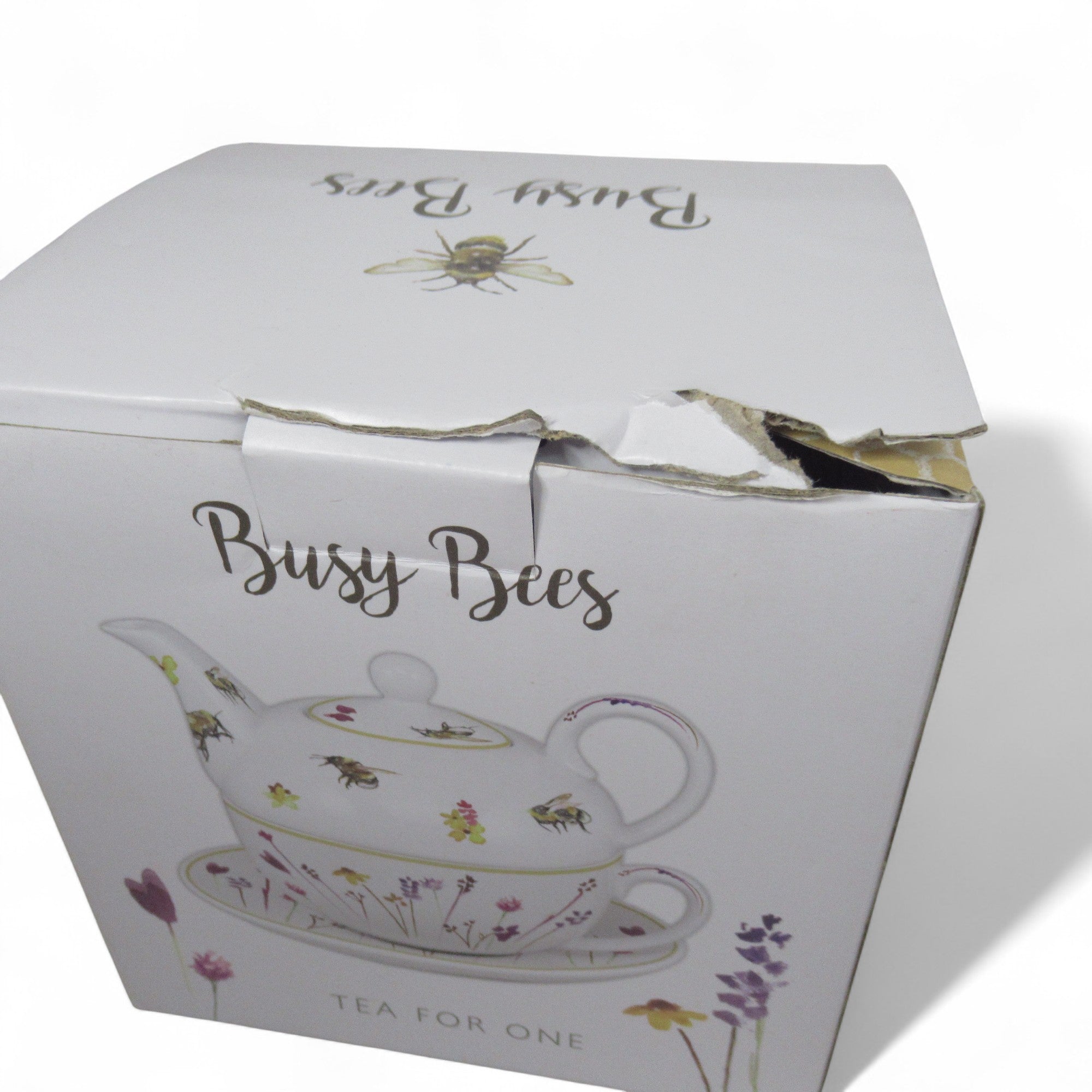 Box damage of Busy Bees Tea for One Fine China The Leonardo Collection