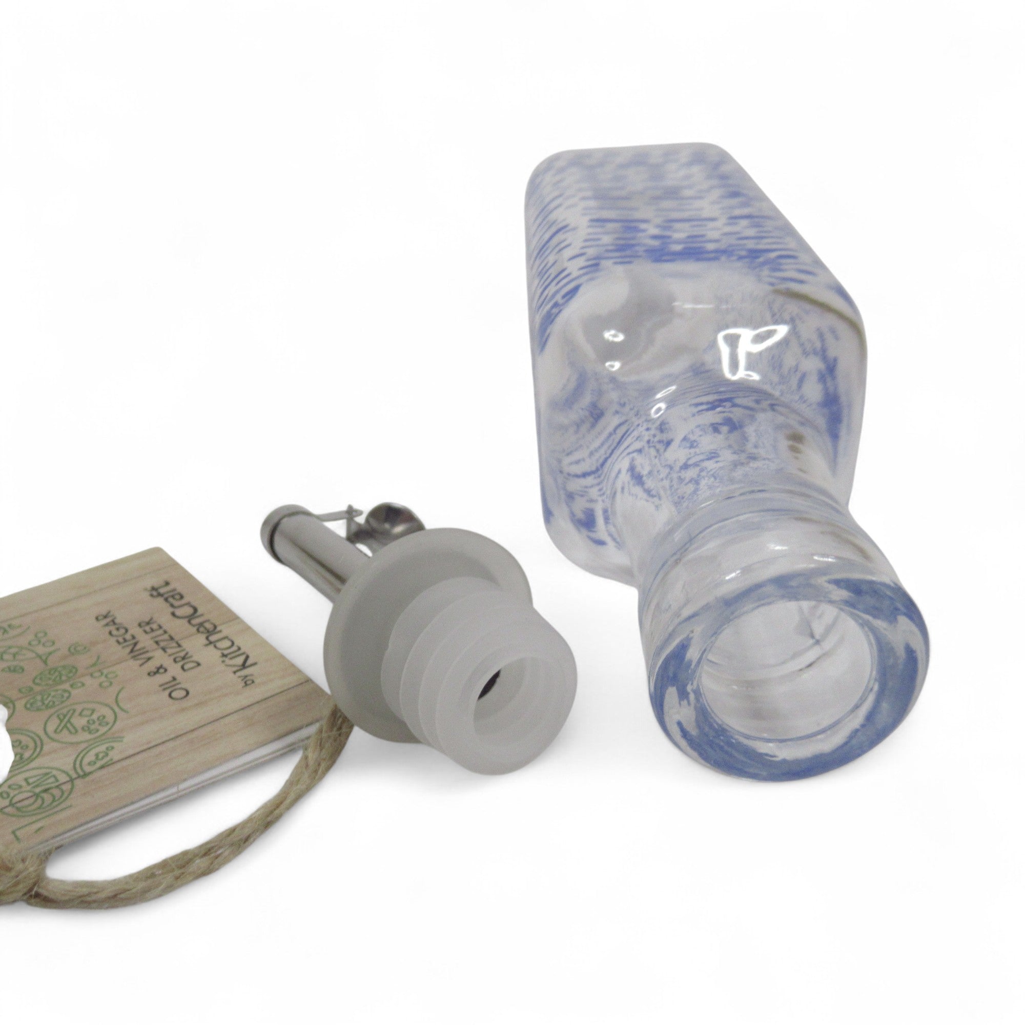 Stopper removed image of Oil & Vinegar Drizzler by Kitchen Craft w/ Tag 180ml