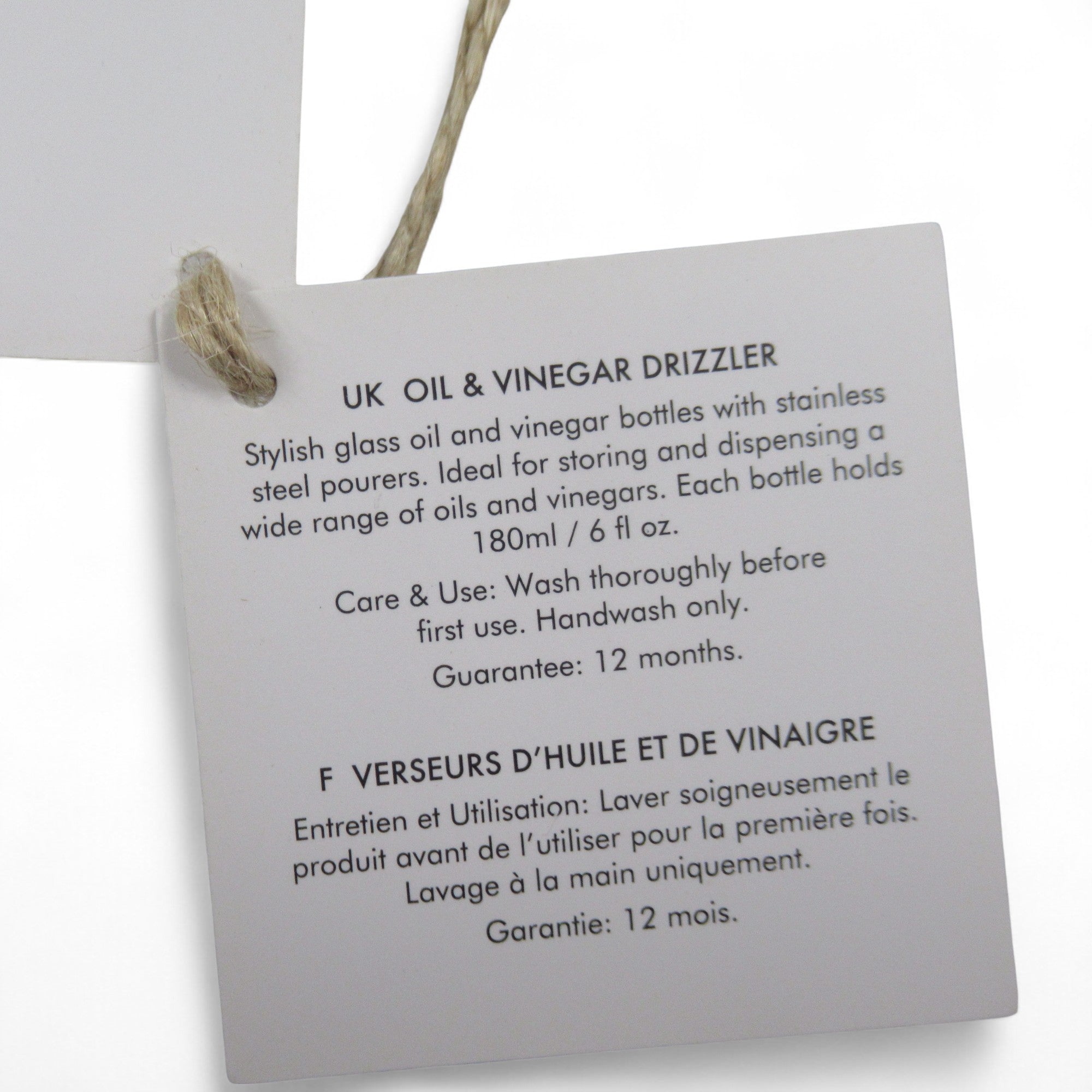 Tag image of Oil & Vinegar Drizzler by Kitchen Craft w/ Tag 180ml