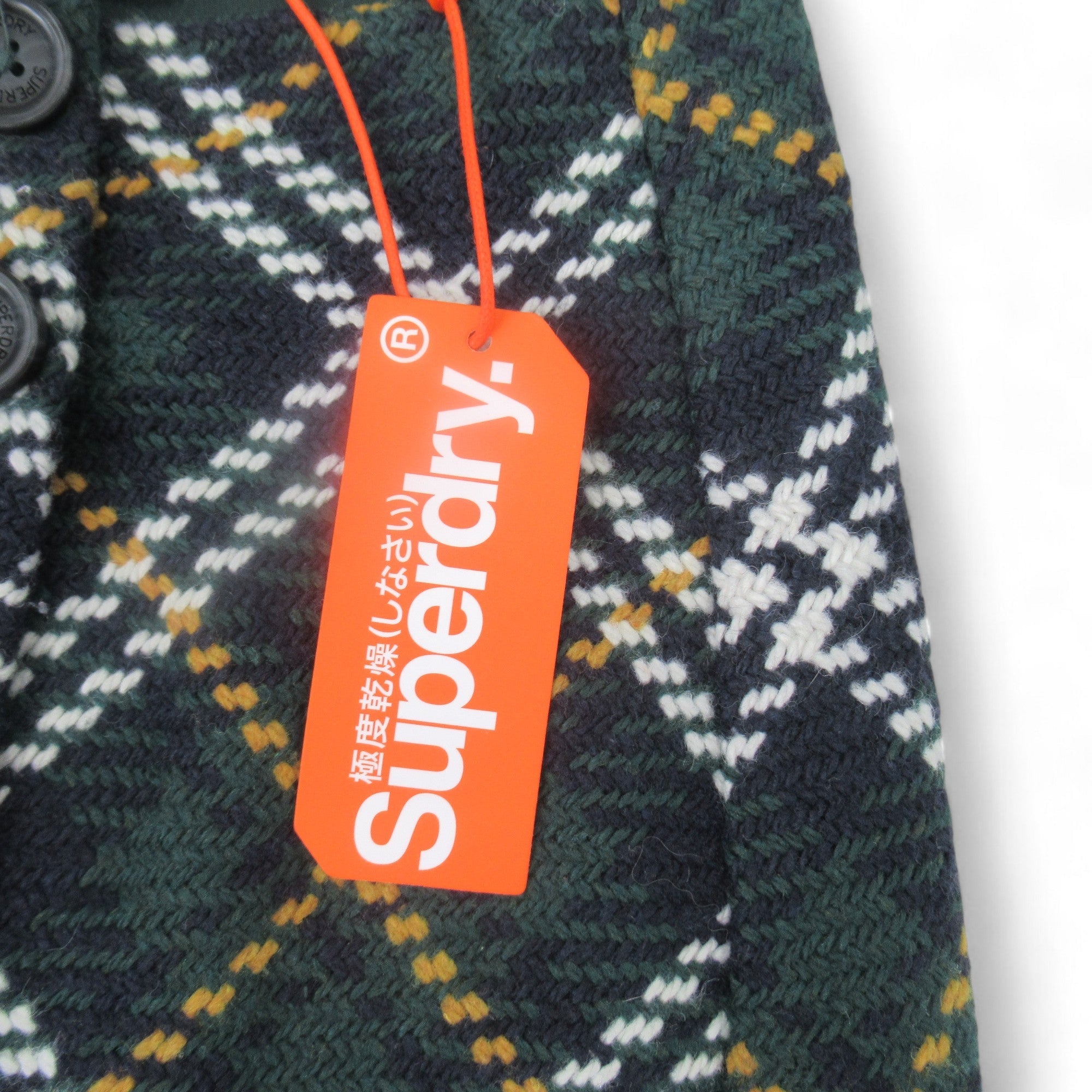 Tag label image for Superdry UK 10 Green Tartan Mini Skirt Womenswear | Preloved 