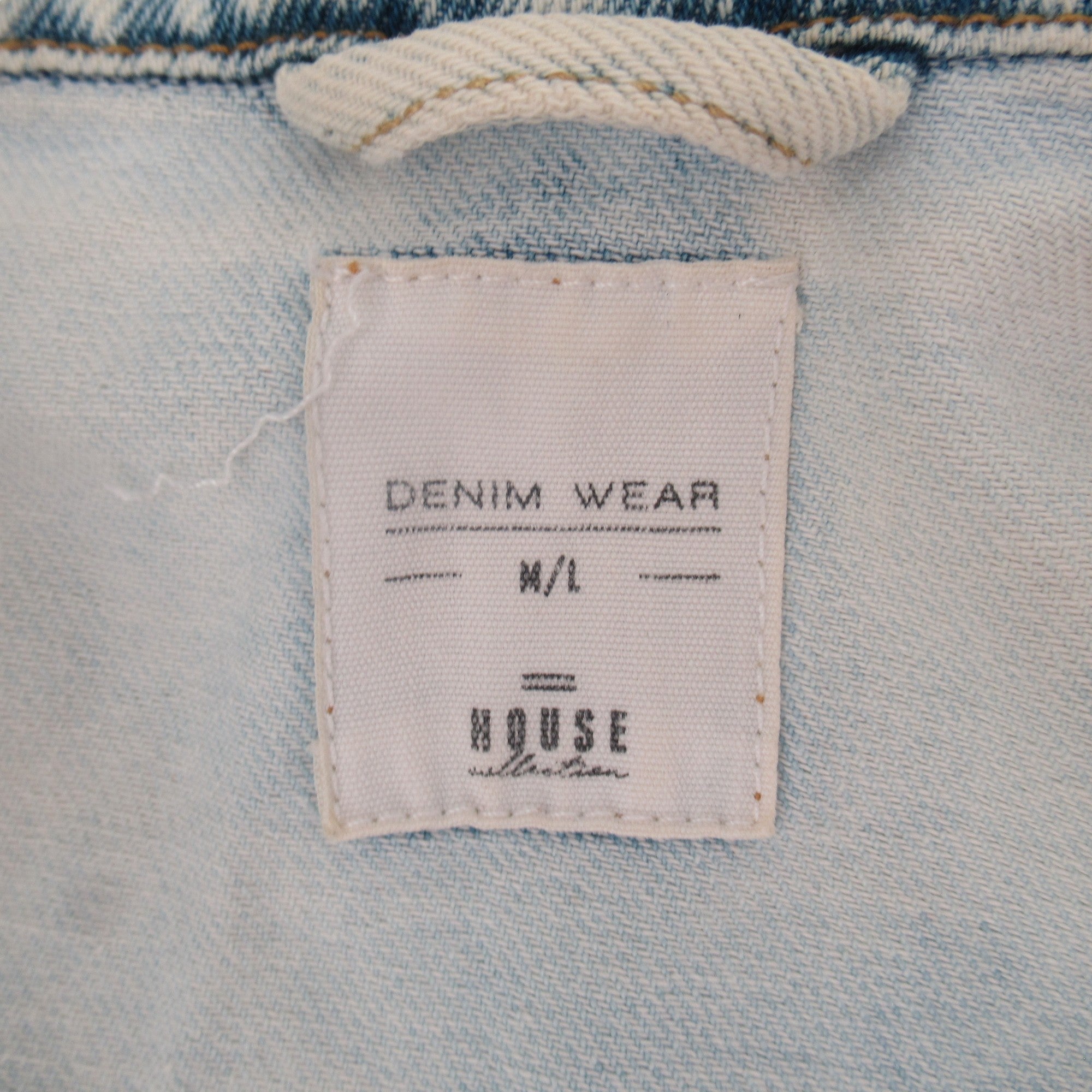 Brand label image for House Collection M/L Light Blue Wave Denim Jacket Womenswear | Preloved 