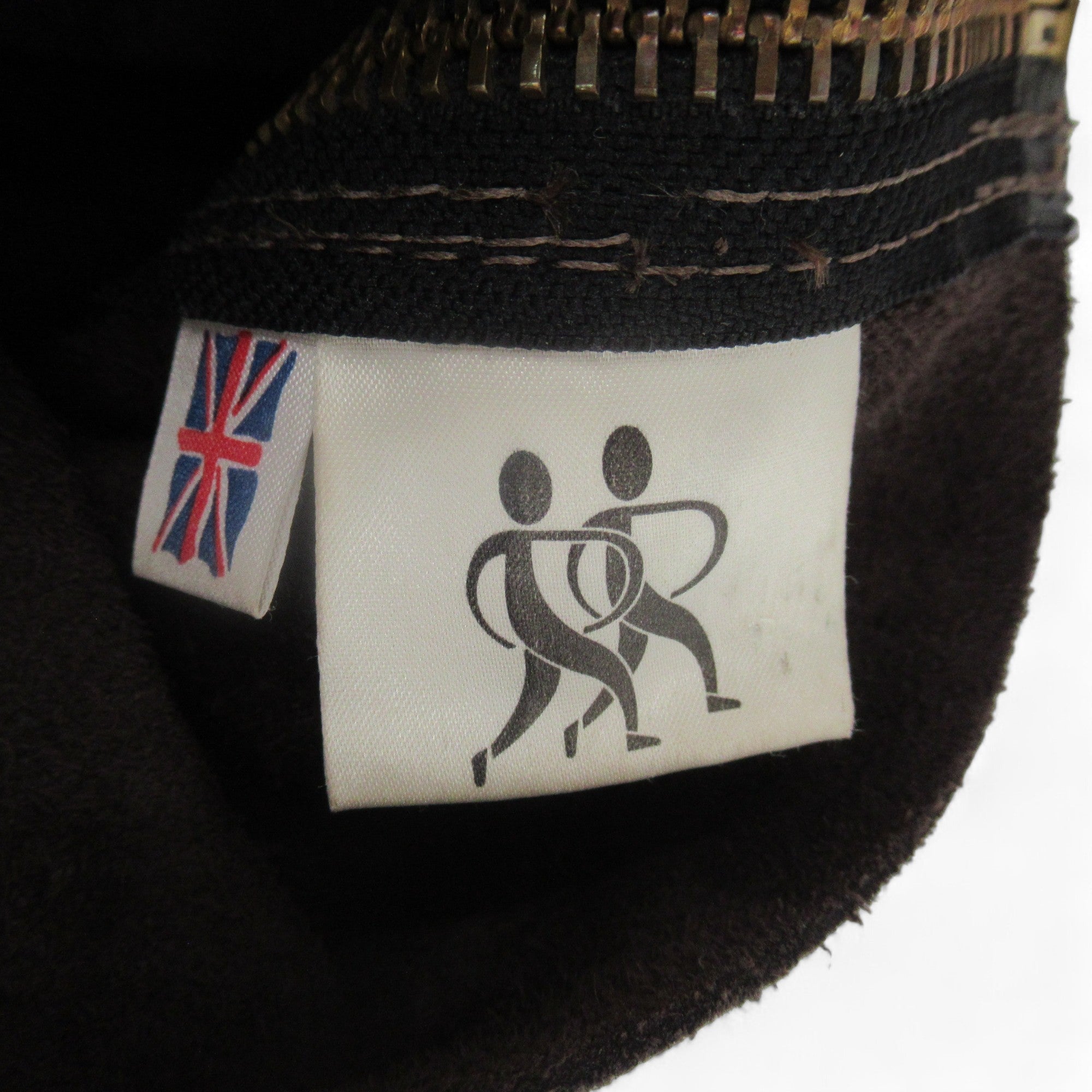 Logo label for Riff Raff Brown Leather Equestrian Chaps Horse Riding Menswear | Preloved